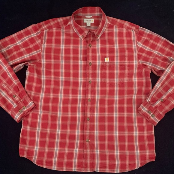 CARHARTT Red w Grey Plaid Shirt - Picture 4 of 4